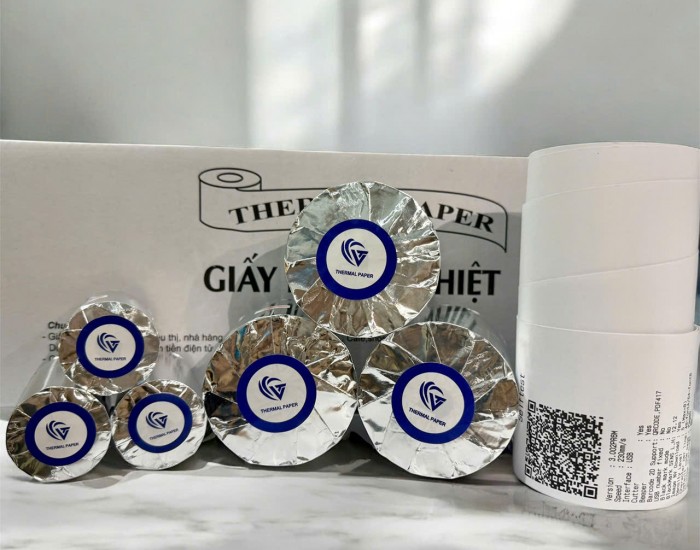 SẢN XUẤT PHÂN PHỐI GIẤY IN NHIỆT K80x45mm