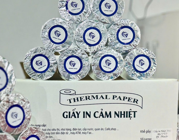 Giấy in nhiệt - Giấy in bill - Giấy hoá đơn 80x72mm